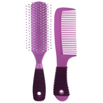 Kit Escova De Cabelo + Pente Plástico Marco Boni